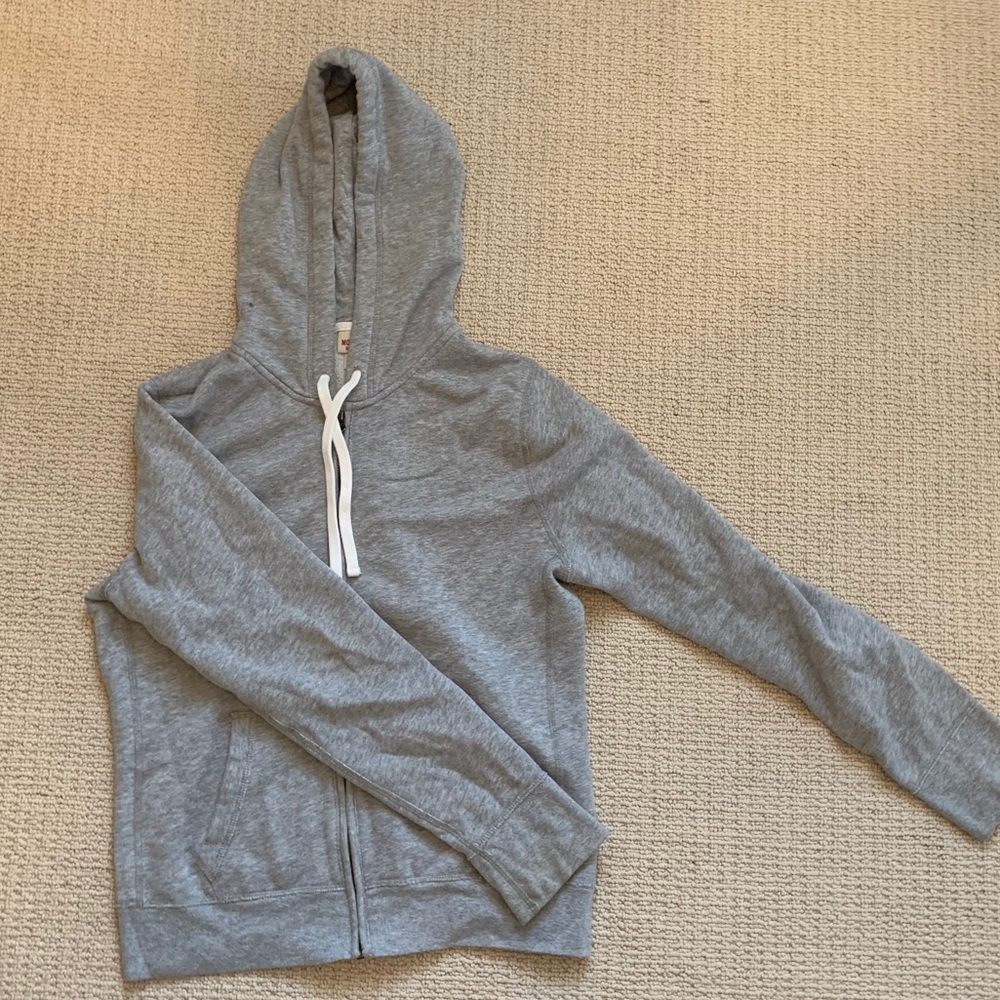 Grey Zip-Up Hoodie